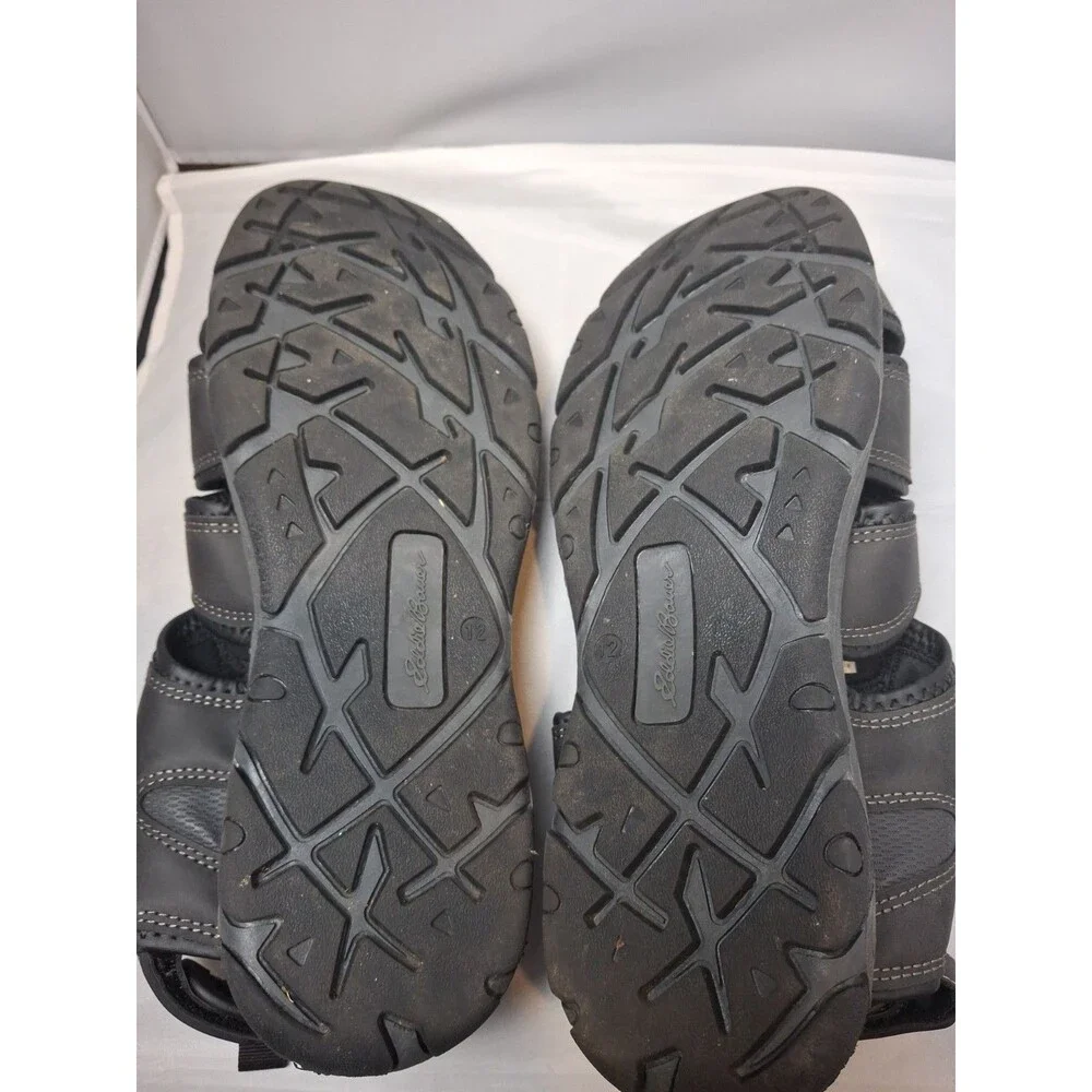 EDDIE BAUER Men's Fisherman Strappy Sport Sandals Black Size 12